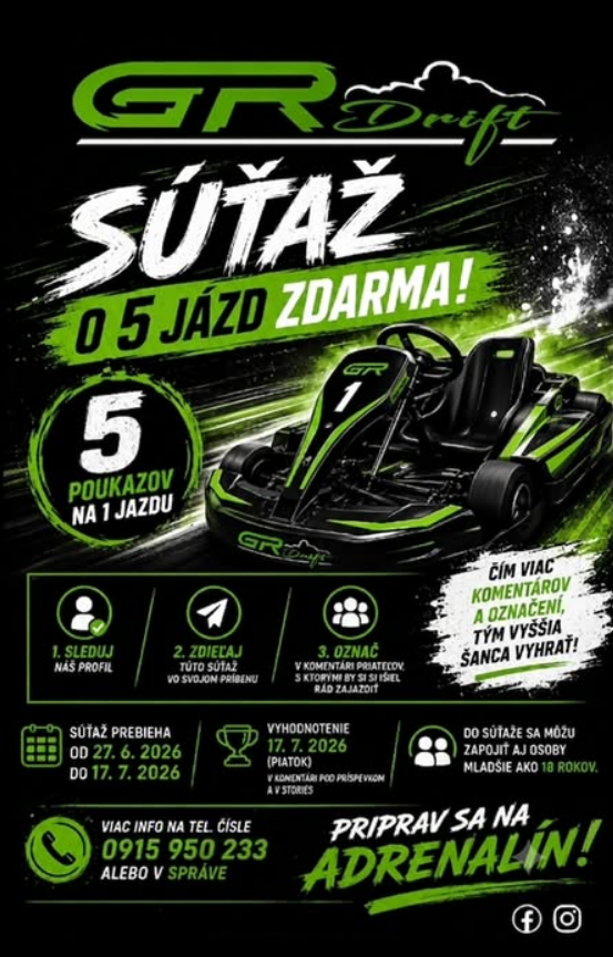 POZOR, ROZDÁVAME JAZDY ZDARMA!
