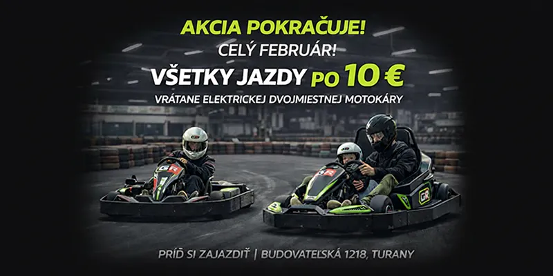 Pre veľký záujem predlžujeme akciu – všetky jazdy po 10 € aj celý február